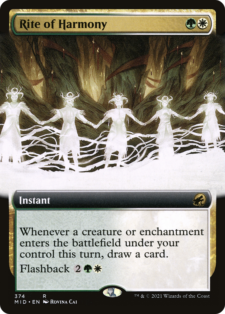 Image of Rite of Harmony (Extended Art) (MID-374) - Innistrad: Midnight Hunt: (Extended Art)