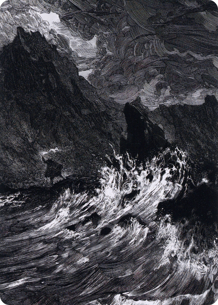 Image of Island // Island (AMID-078) - Midnight Hunt Art Series (Borderless) Foil