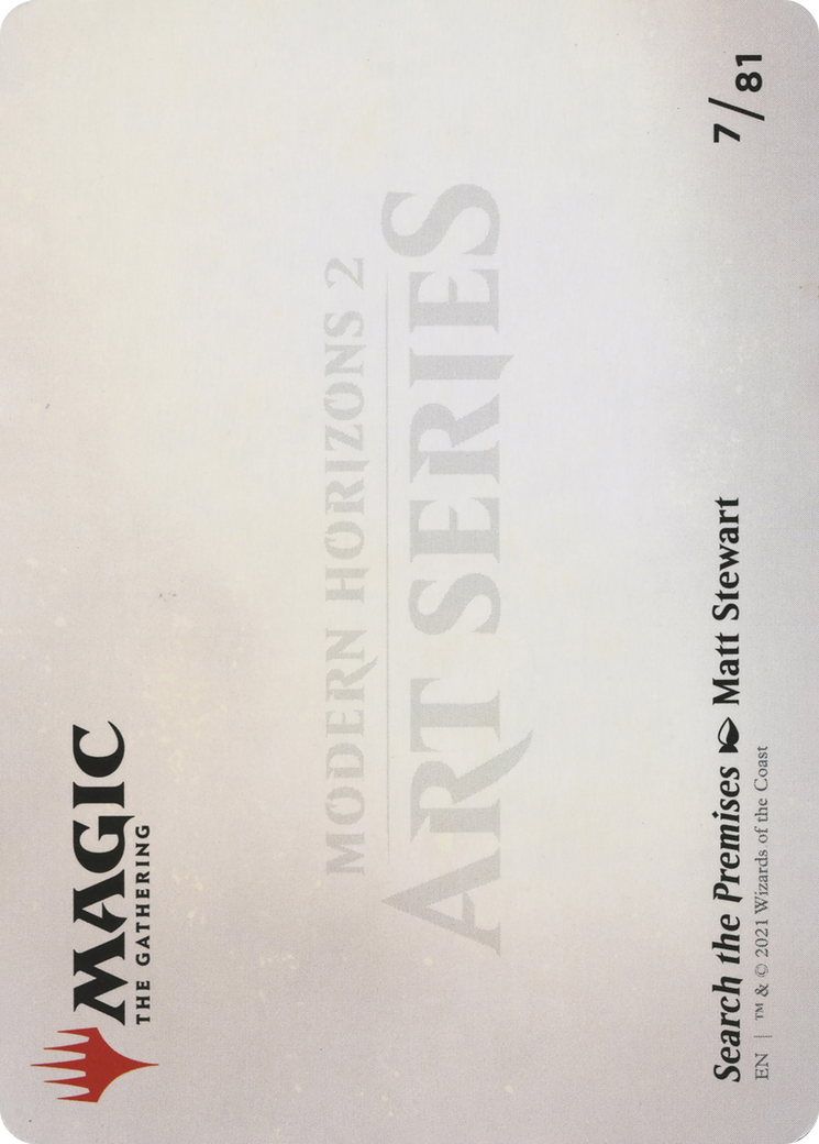 Image of Search the Premises // Search the Premises (AMH2-007) - Modern Horizons 2 Art Series (Borderless)