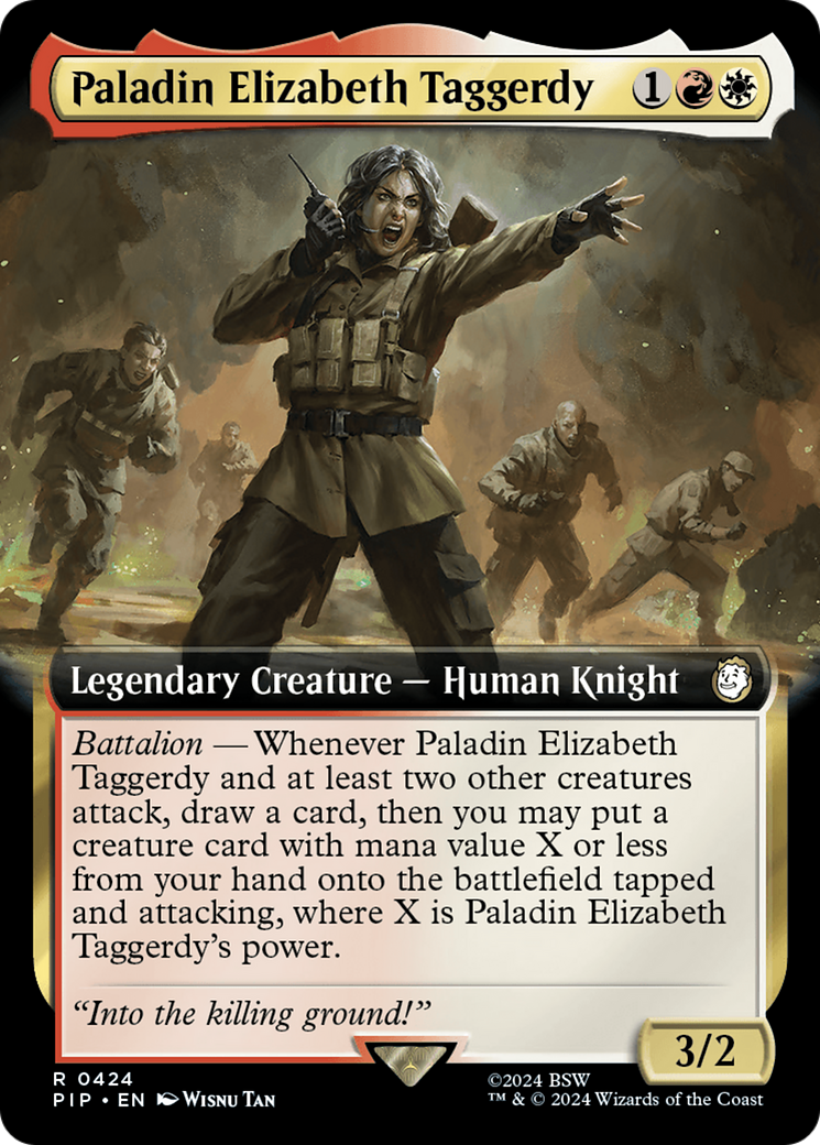 Image of Paladin Elizabeth Taggerdy (Extended Art) (PIP-424) - Fallout: (Extended Art)