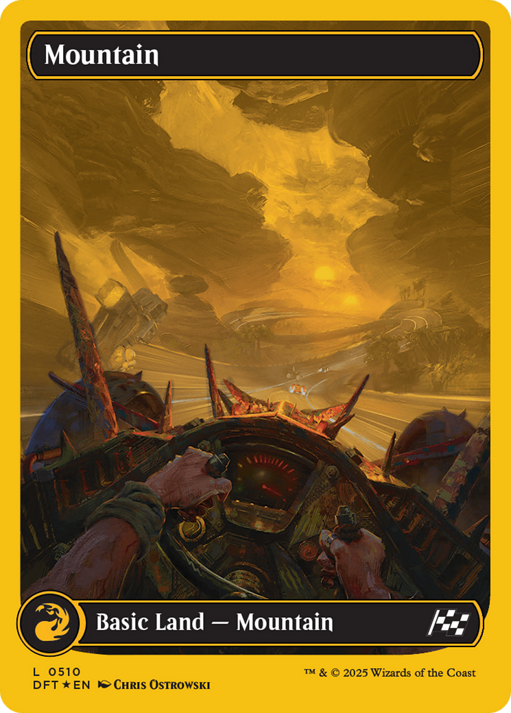 Image of Mountain (0510) (First-Place Foil) (DFT-510) - Aetherdrift Foil