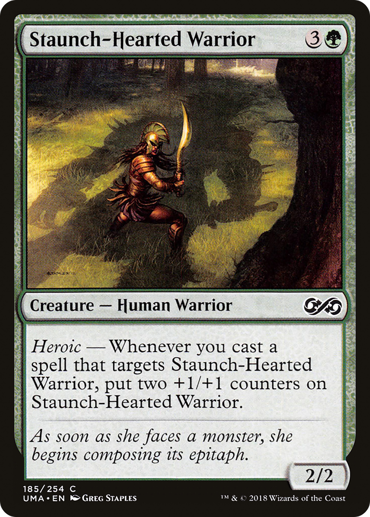 Image of Staunch-Hearted Warrior (UMA-185) - Ultimate Masters Foil