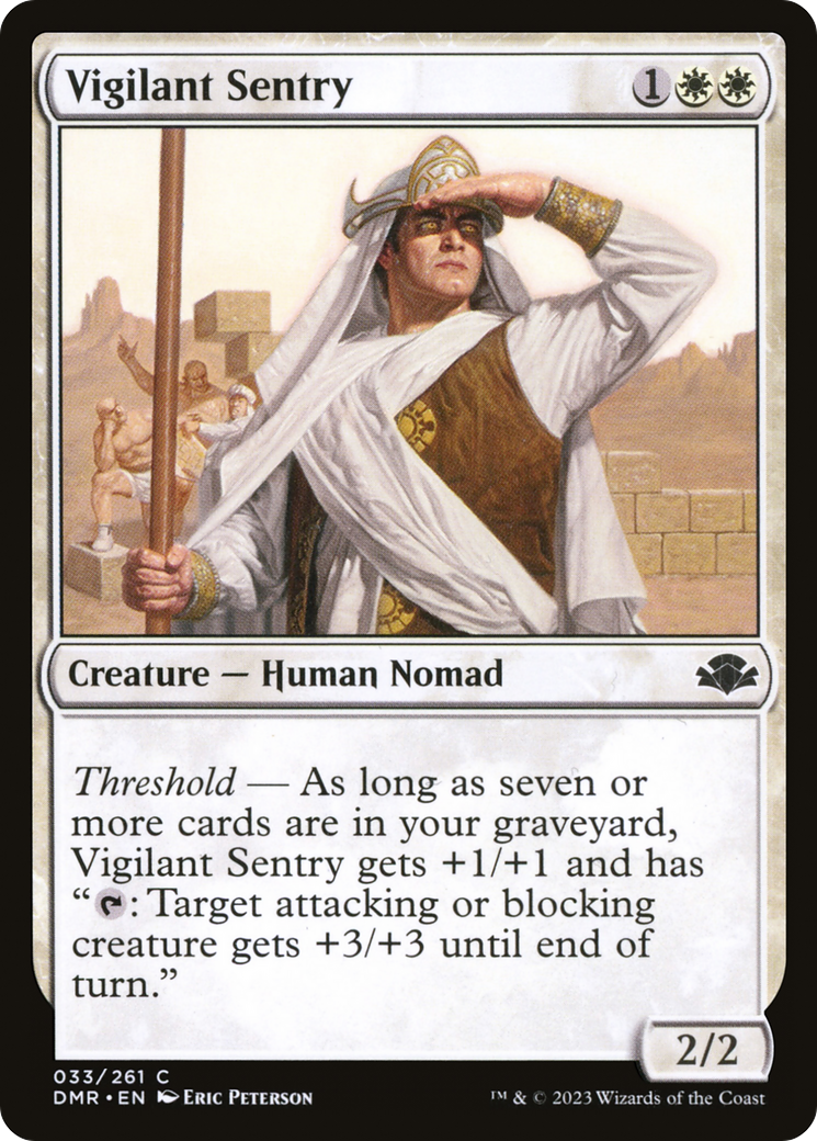 Image of Vigilant Sentry (DMR-033) - Dominaria Remastered