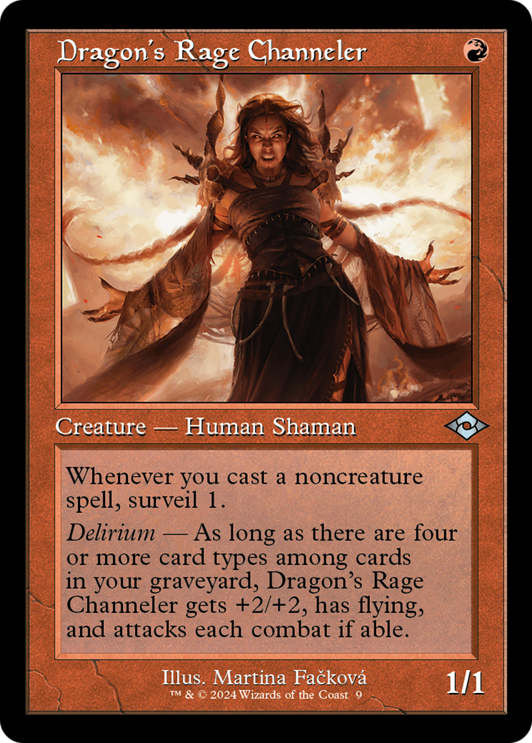 Image of Dragon's Rage Channeler (Retro Frame) (MH2-009) - Modern Horizons 2 Timeshifts Foil