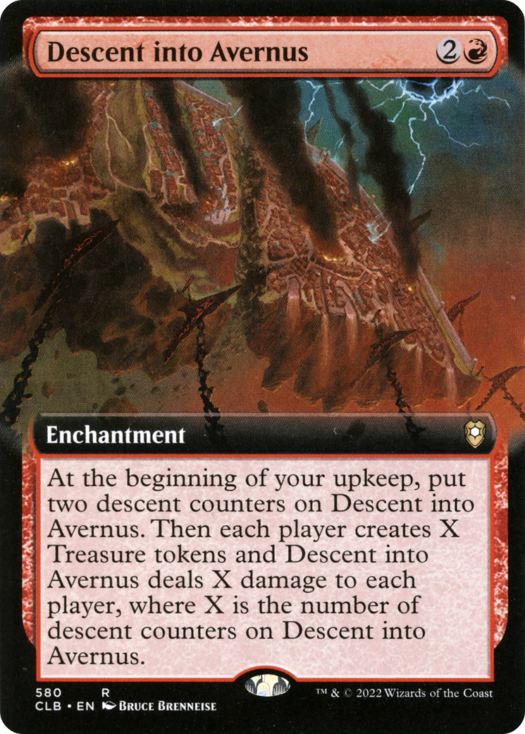 Image of Descent into Avernus (Extended Art) (CLB-580) - Commander Legends: Battle for Baldur's Gate: (Extended Art) Foil