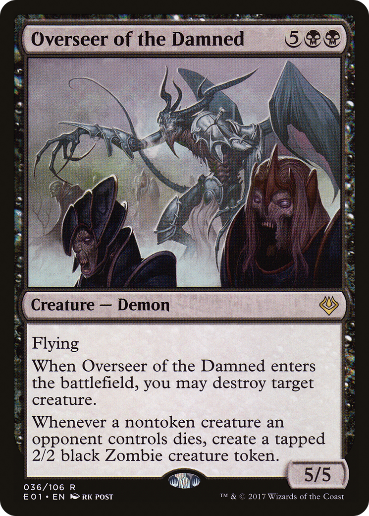 Image of Overseer of the Damned (AC2-036) - Archenemy: Nicol Bolas