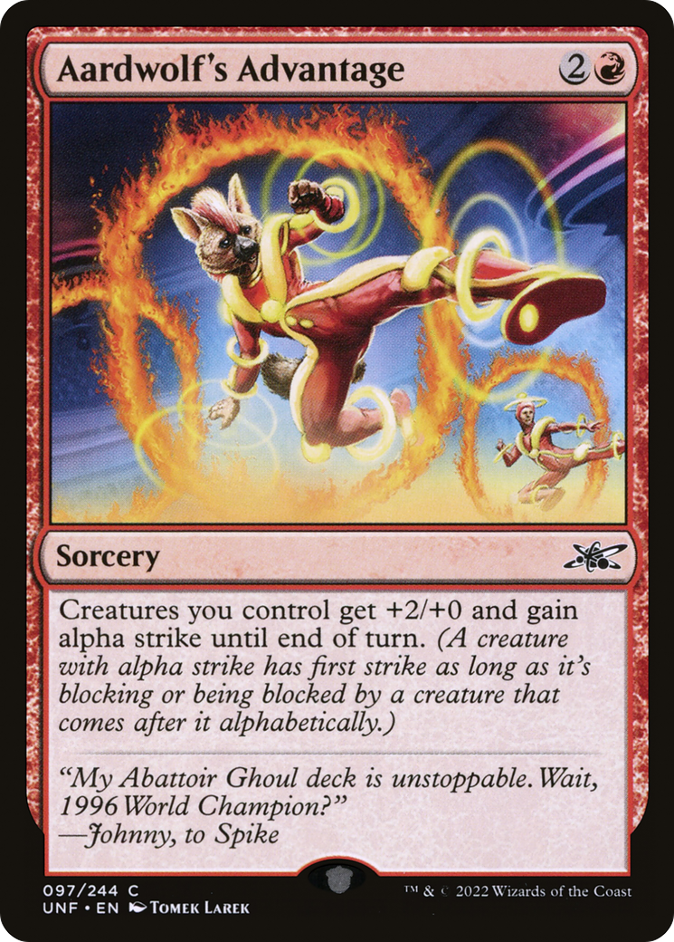 Image of Aardwolf's Advantage (UNF-097) - Unfinity