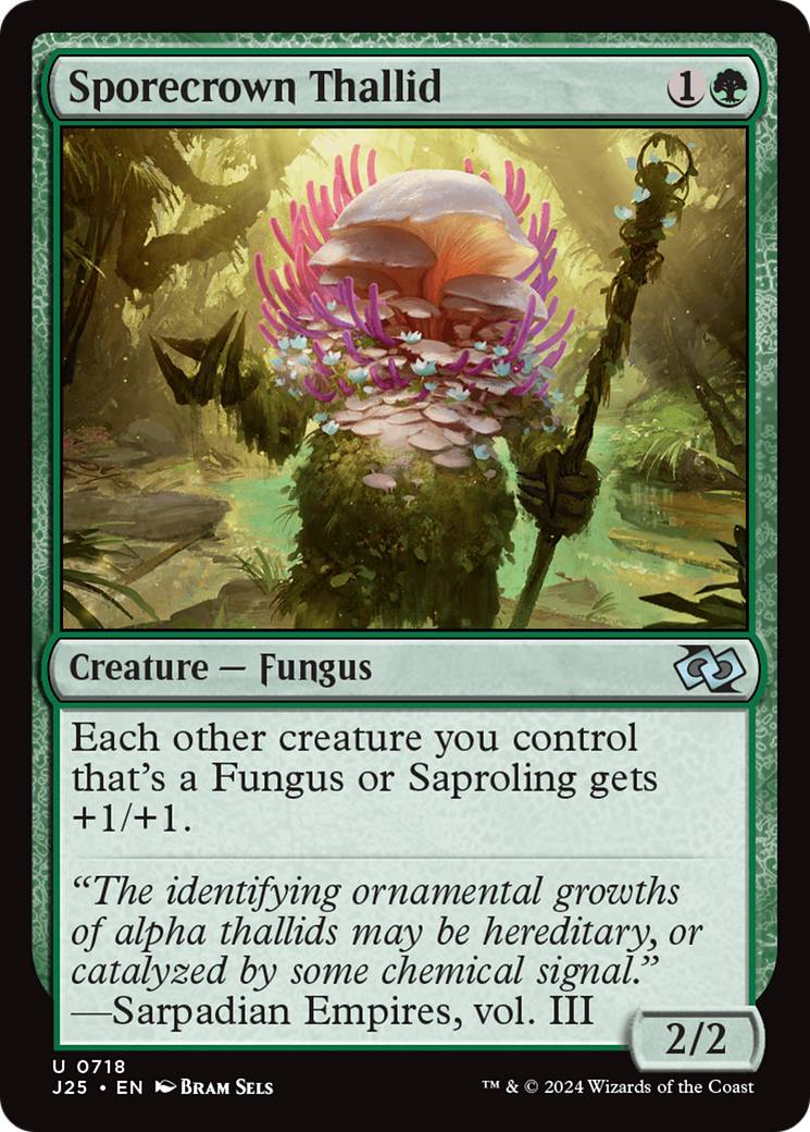 Image of Sporecrown Thallid (J25-718) - Foundations Jumpstart