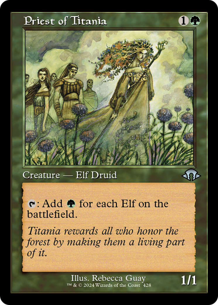 Image of Priest of Titania (Retro Frame) (MH3-428) - Modern Horizons 3