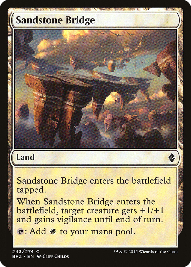 Image of Sandstone Bridge (BFZ-243) - Battle for Zendikar