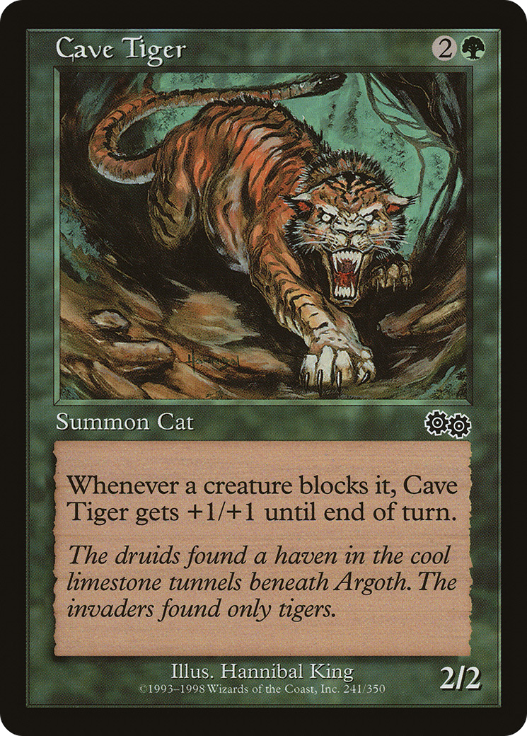 Image of Cave Tiger (USG-241) - Urza's Saga