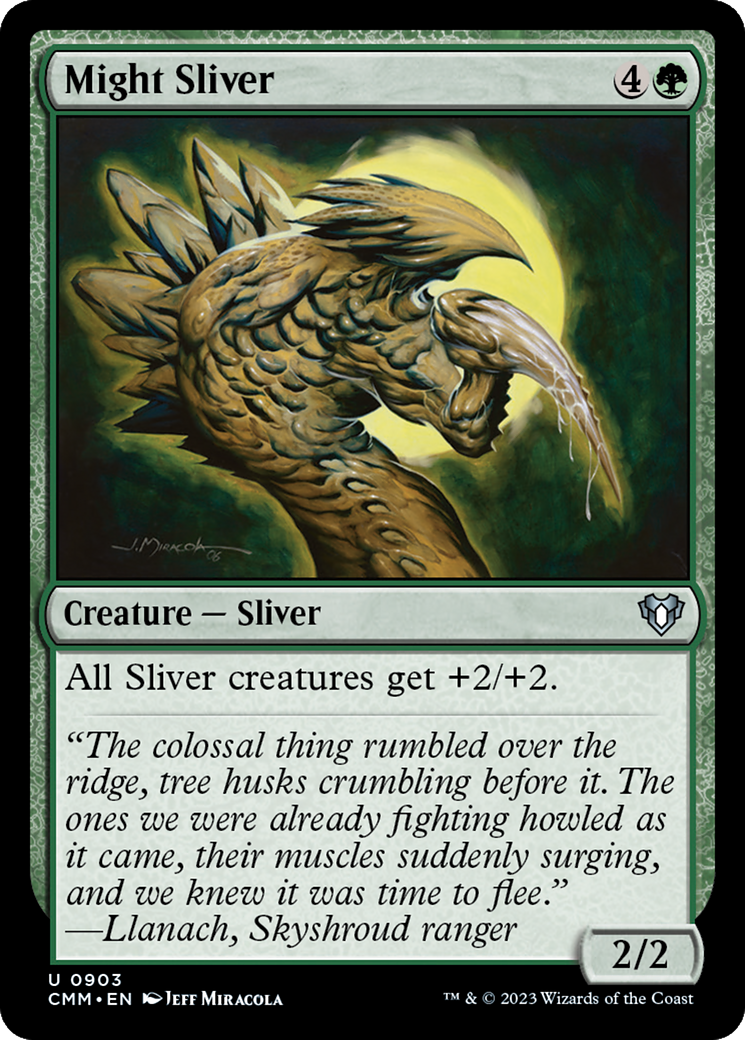 Image of Might Sliver (CMM-903) - Commander Masters