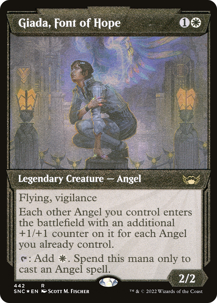 Image of Giada, Font of Hope (Showcase) (Foil Etched) (SNC-442) - Streets of New Capenna: (Showcase) Foil