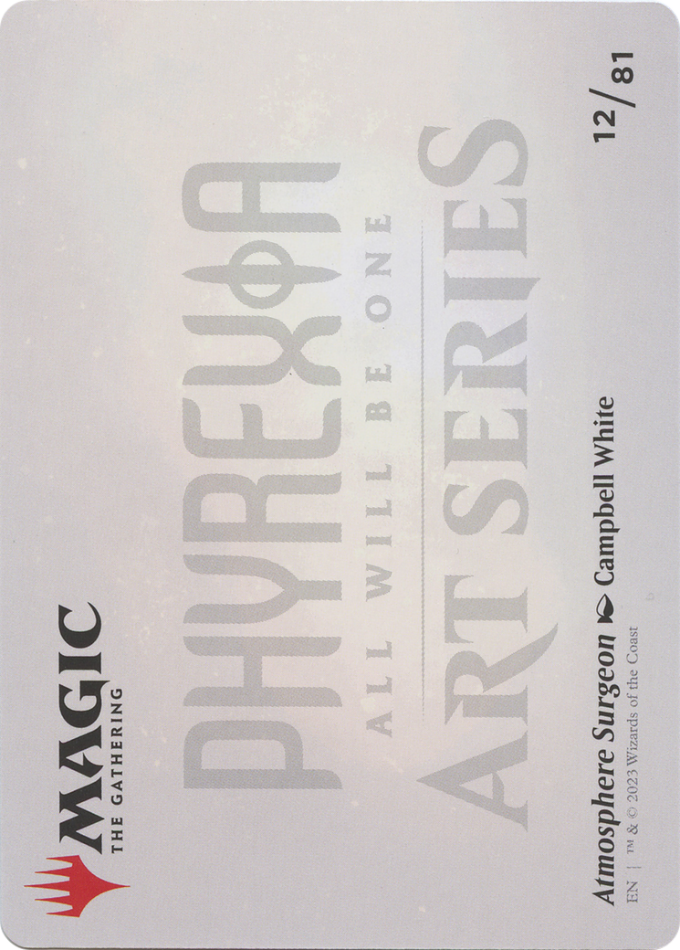 Image of Atmosphere Surgeon // Atmosphere Surgeon (AONE-012) - Phyrexia: All Will Be One Art Series (Borderless)