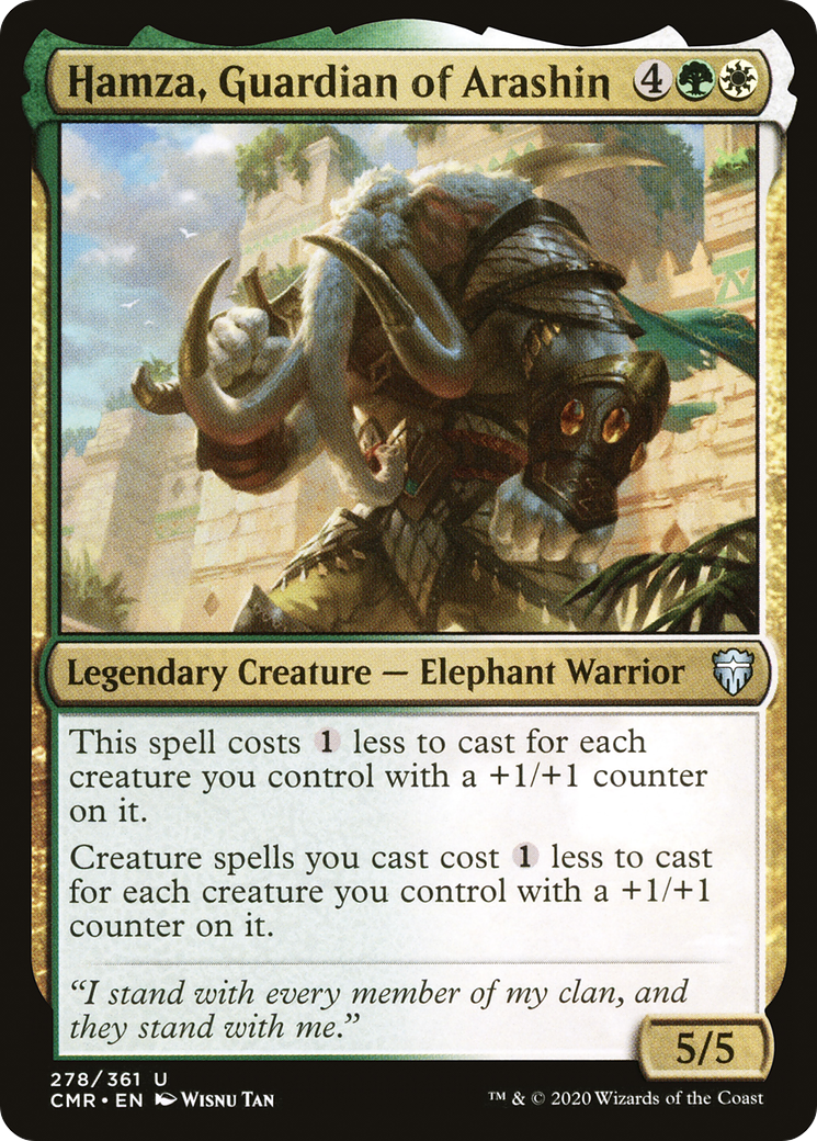 Image of Hamza, Guardian of Arashin (CMR-278) - Commander Legends Foil