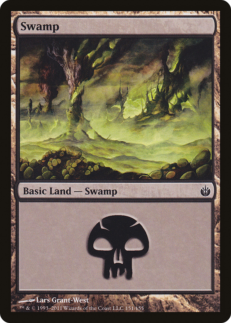 Image of Swamp (151) (MBS-151) - Mirrodin Besieged Foil