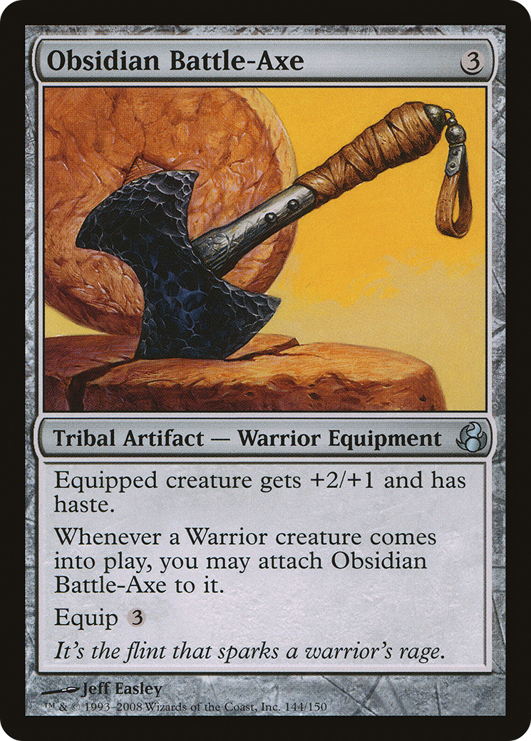 Image of Obsidian Battle-Axe (MOR-144) - Morningtide