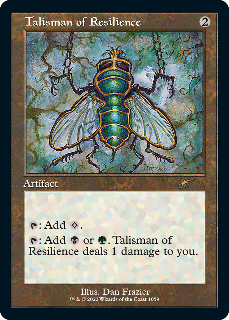 Image of Talisman of Resilience (Retro Frame) (SLD-1059) - Secret Lair Drop