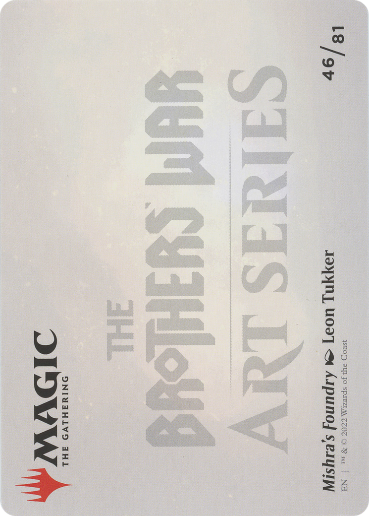 Image of Mishra's Foundry // Mishra's Foundry (ABRO-046) - The Brothers' War Art Series (Borderless)