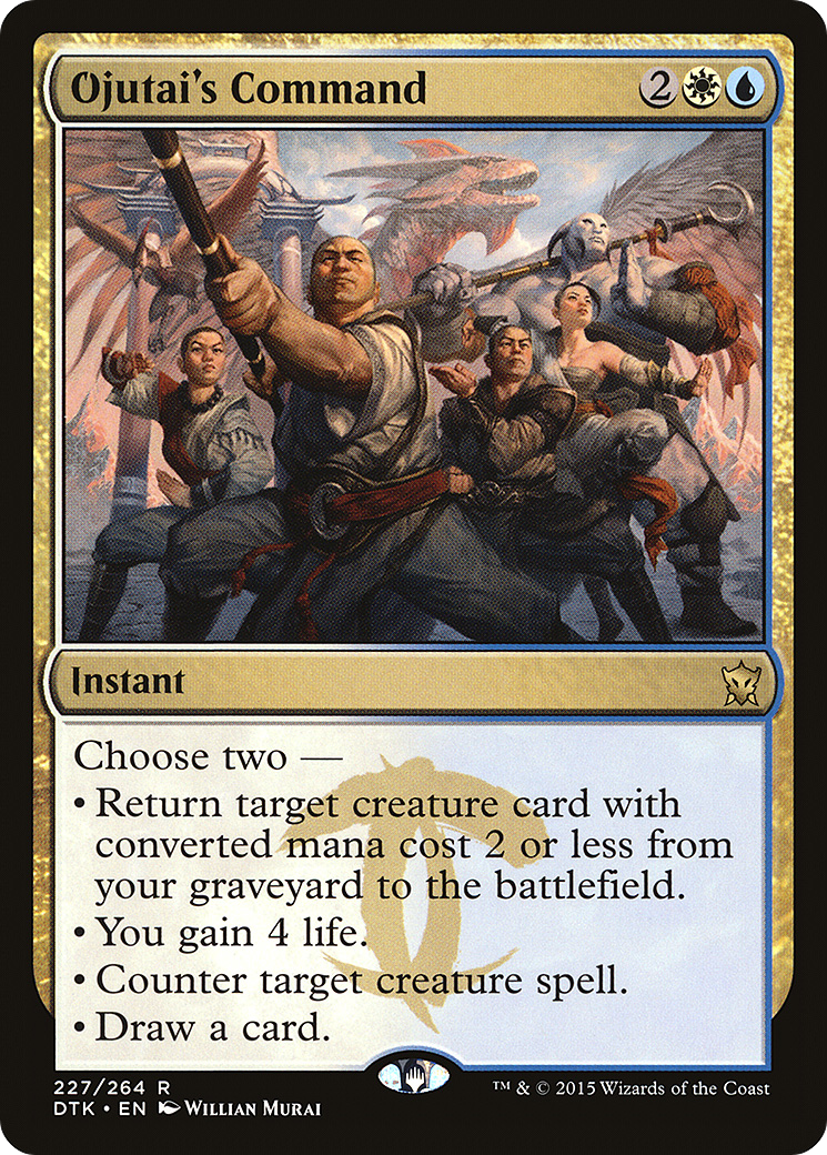 Image of Ojutai's Command (DTK-227) - Dragons of Tarkir Foil