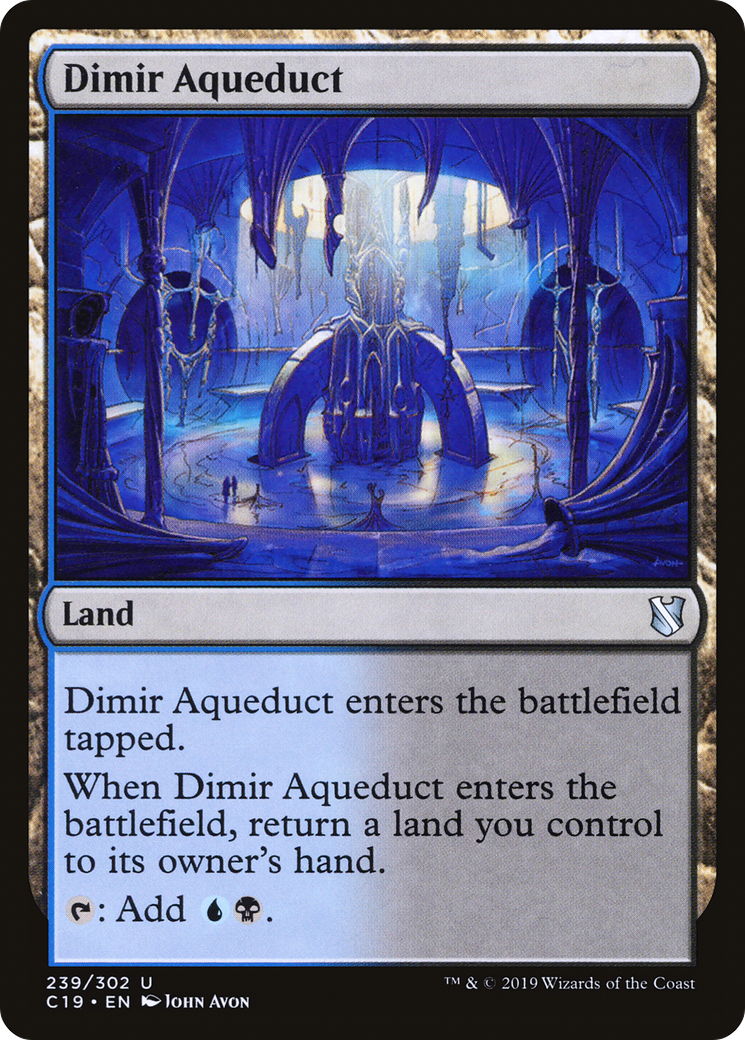 Image of Dimir Aqueduct (C19-239) - Commander 2019