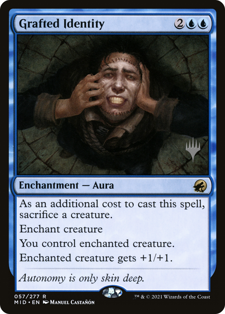 Image of Grafted Identity (PPMID-057) - Innistrad: Midnight Hunt Promos Foil