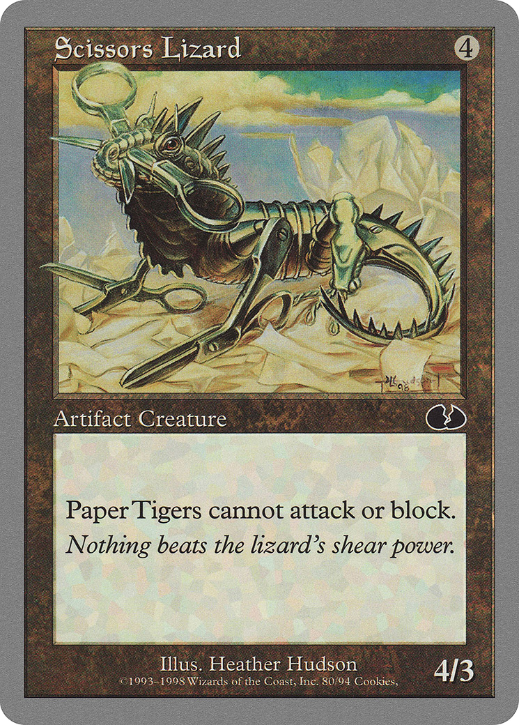 Image of Scissors Lizard (UGL-080) - Unglued