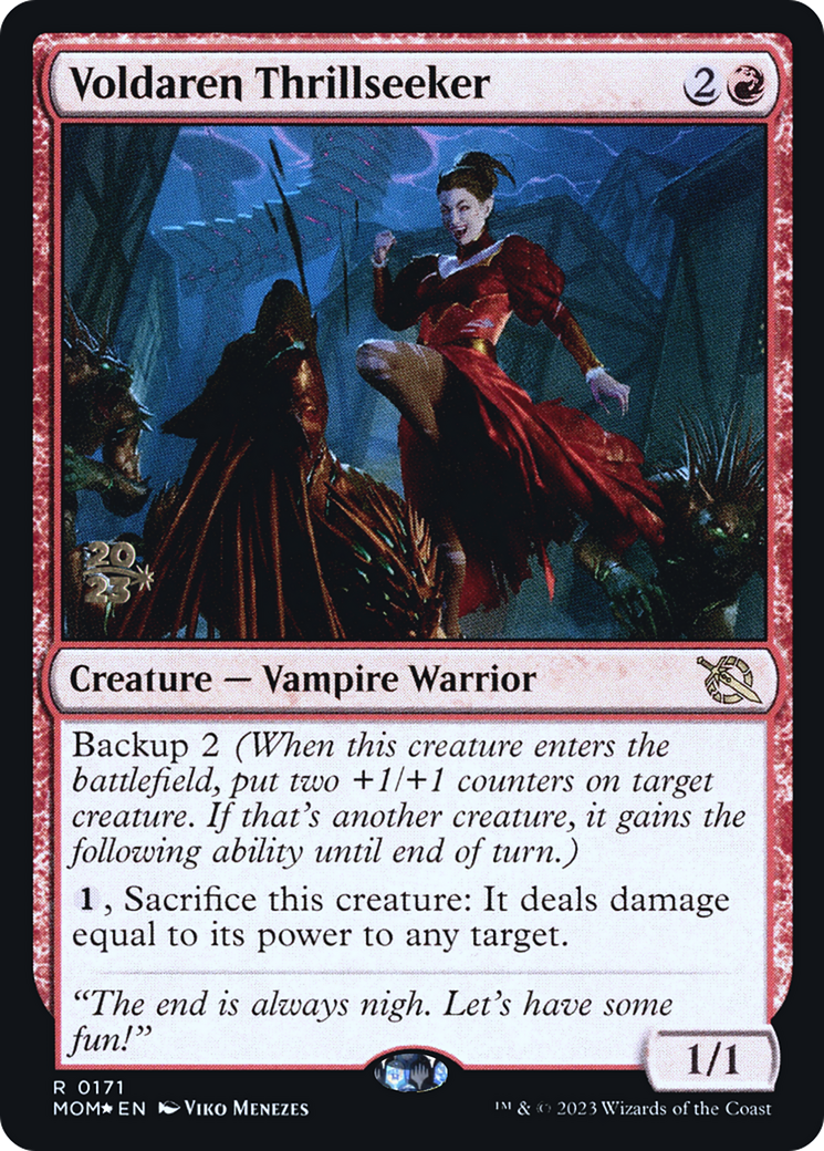 Image of Voldaren Thrillseeker (PRE-171) - March of the Machine Promos Foil
