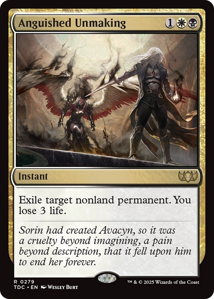 Image of Anguished Unmaking (TDC-279) - Commander: Tarkir: Dragonstorm