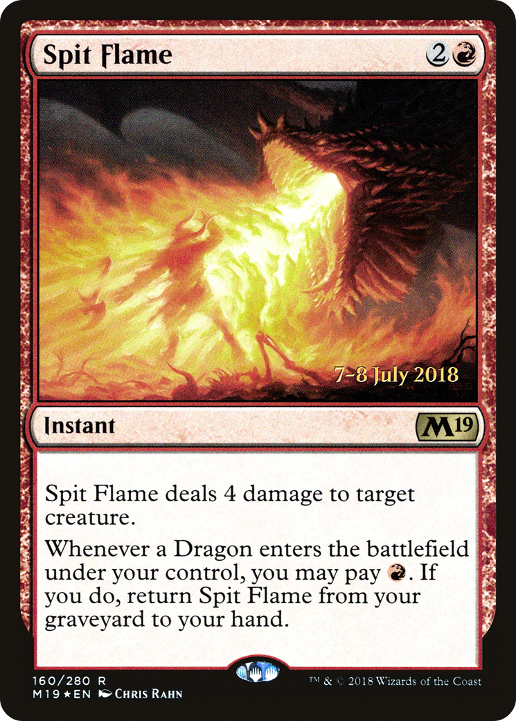 Image of Spit Flame (PRE-160) - Core Set 2019 Promos Foil