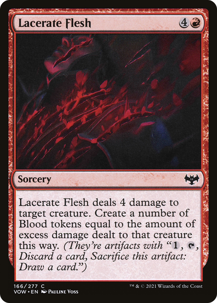 Image of Lacerate Flesh (VOW-166) - Innistrad: Crimson Vow Foil