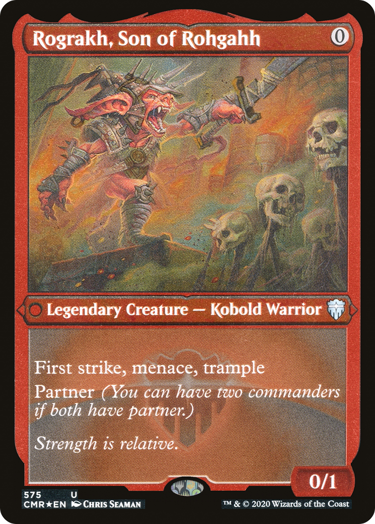 Image of Rograkh, Son of Rohgahh (Foil Etched) (CMR-575) - Commander Legends Foil