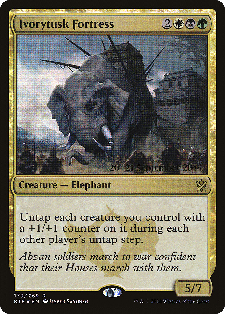 Image of Ivorytusk Fortress (PRE-179) - Khans of Tarkir Promos Foil