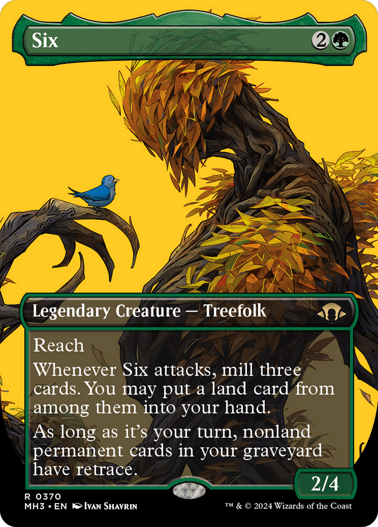 Image of Six (Borderless) (MH3-370) - Modern Horizons 3 (Borderless) Foil