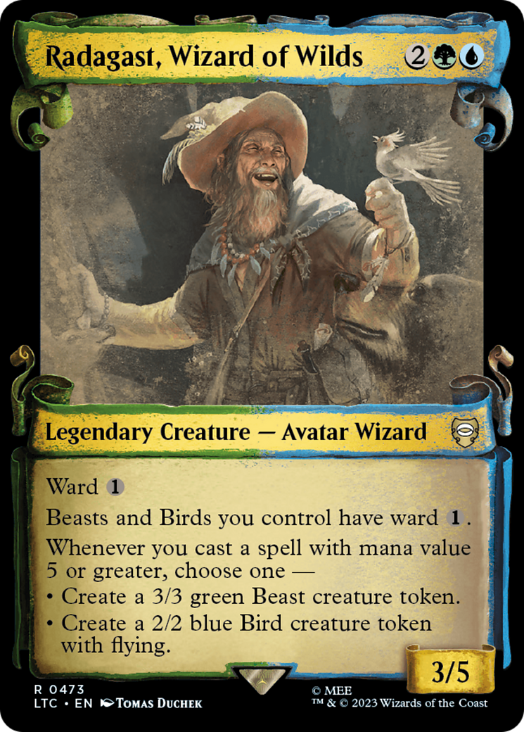 Image of Radagast, Wizard of Wilds (Showcase Scrolls) (LTC-473) - Tales of Middle-earth Commander: (Showcase)