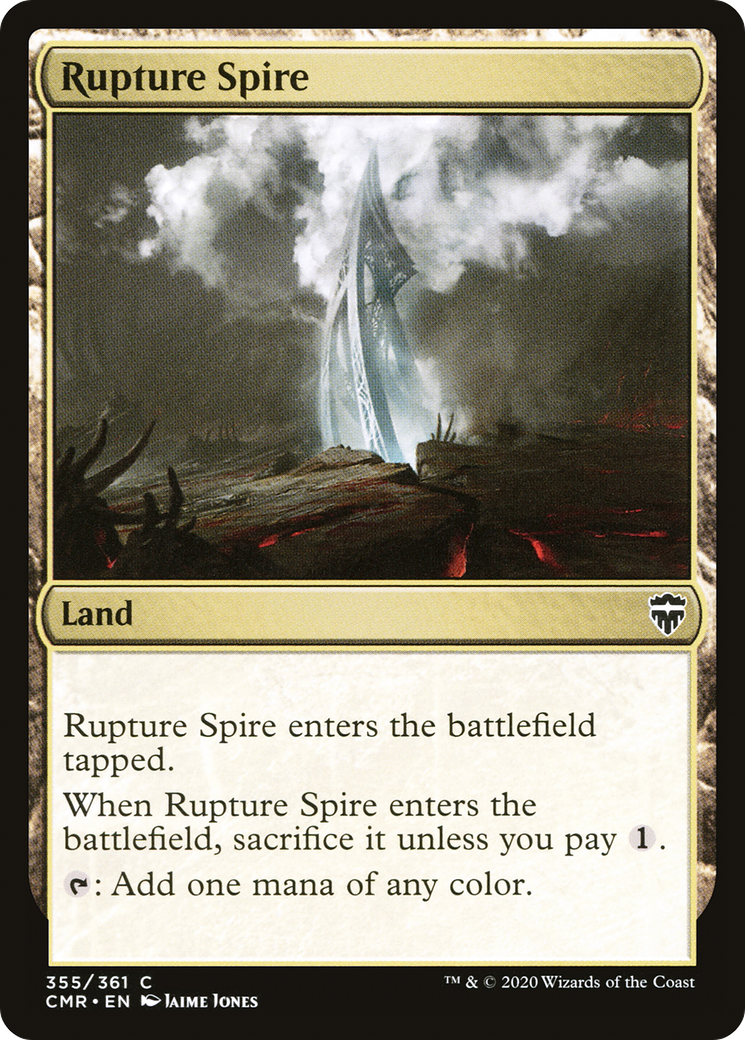 Image of Rupture Spire (355) (CMR-355) - Commander Legends Foil