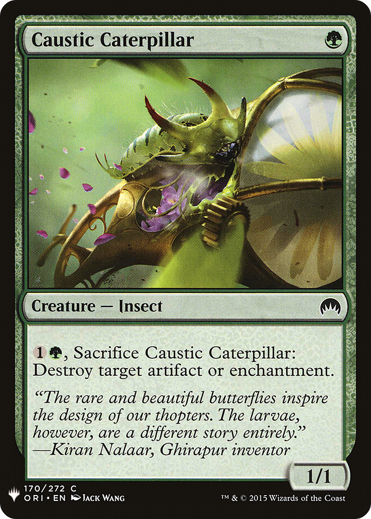 Image of Caustic Caterpillar (LIST-ORI-170) - The List