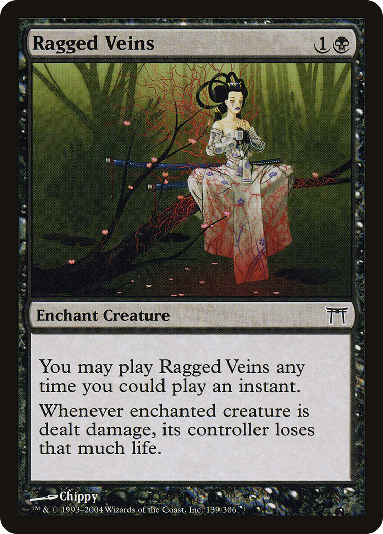Image of Ragged Veins (CHK-139) - Champions of Kamigawa Foil