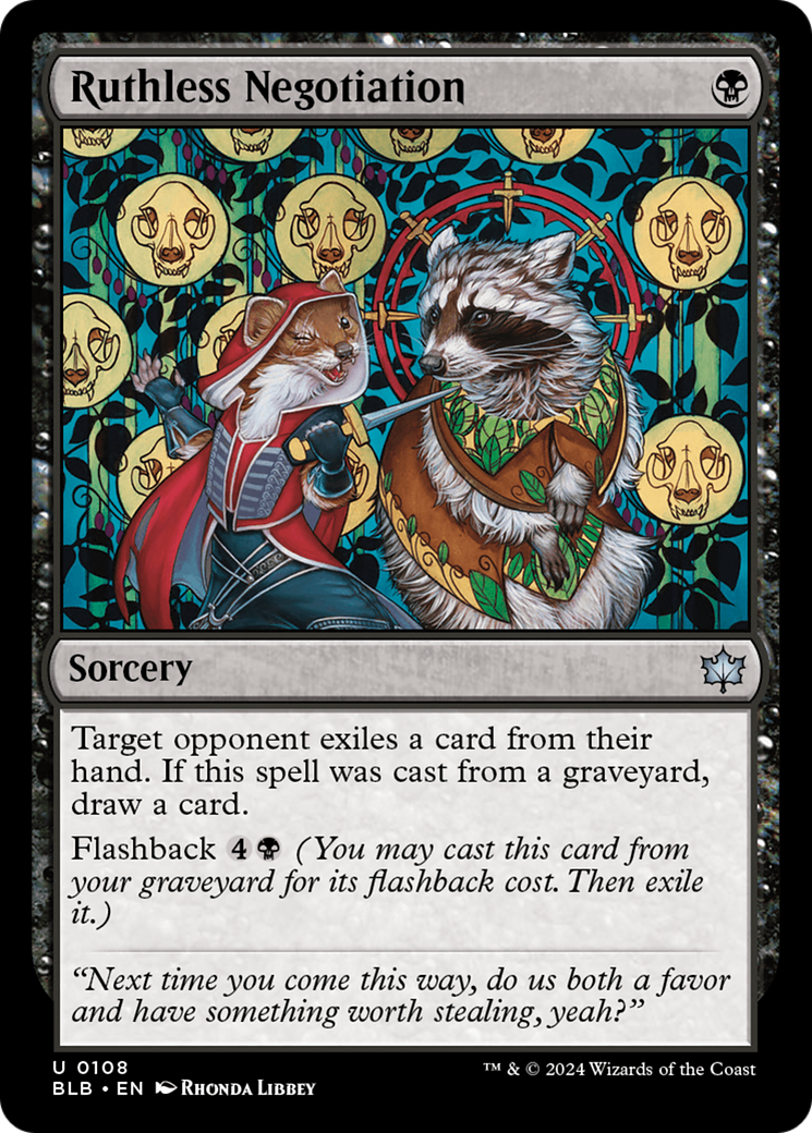 Image of Ruthless Negotiation (BLB-108) - Bloomburrow