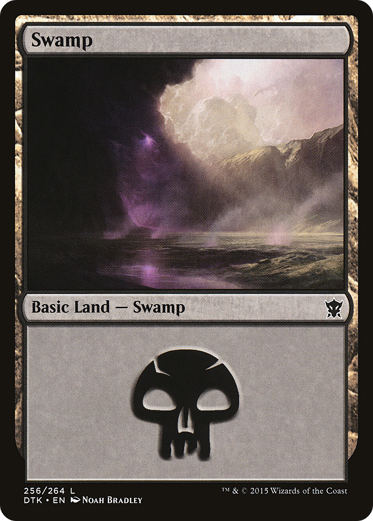 Image of Swamp (256) (DTK-256) - Dragons of Tarkir Foil