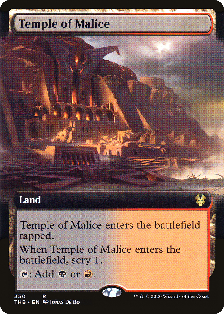 Image of Temple of Malice (Extended Art) (THB-350) - Theros Beyond Death: (Extended Art) Foil