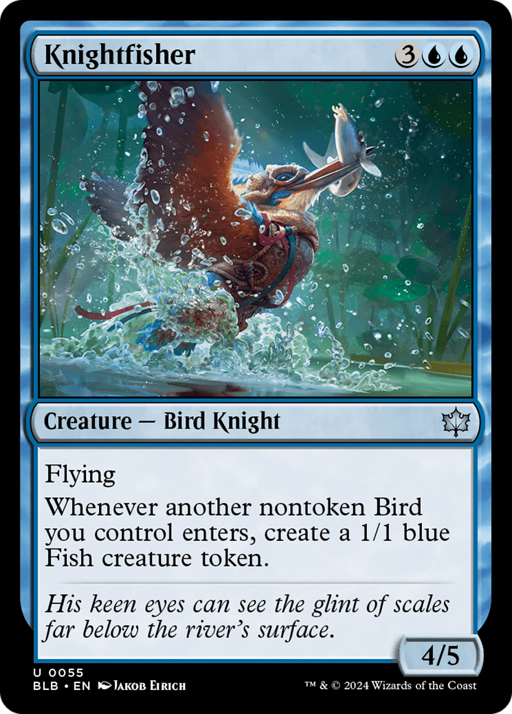 Image of Knightfisher (BLB-055) - Bloomburrow Foil