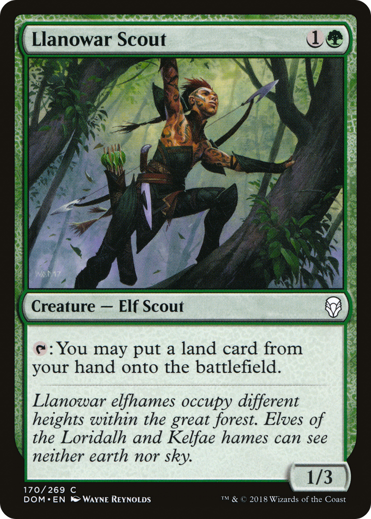 Image of Llanowar Scout (DOM-170) - Dominaria Foil