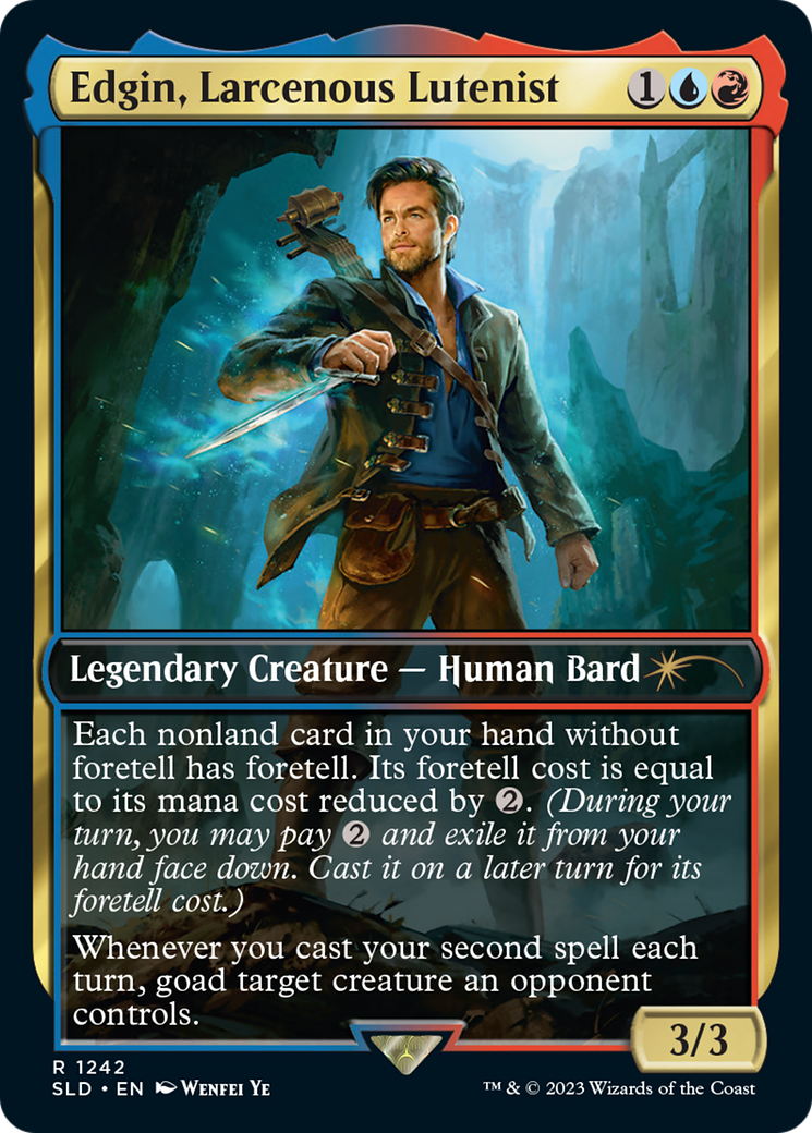 Image of Edgin, Larcenous Lutenist (SLD-1242) - Secret Lair Drop / Edgin, Larcenous Lutenist