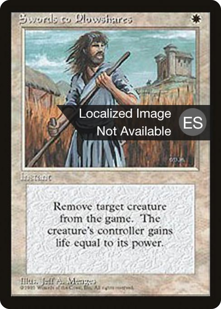 Image of Swords to Plowshares (4BB-302) - Fourth Edition Foreign Black Border