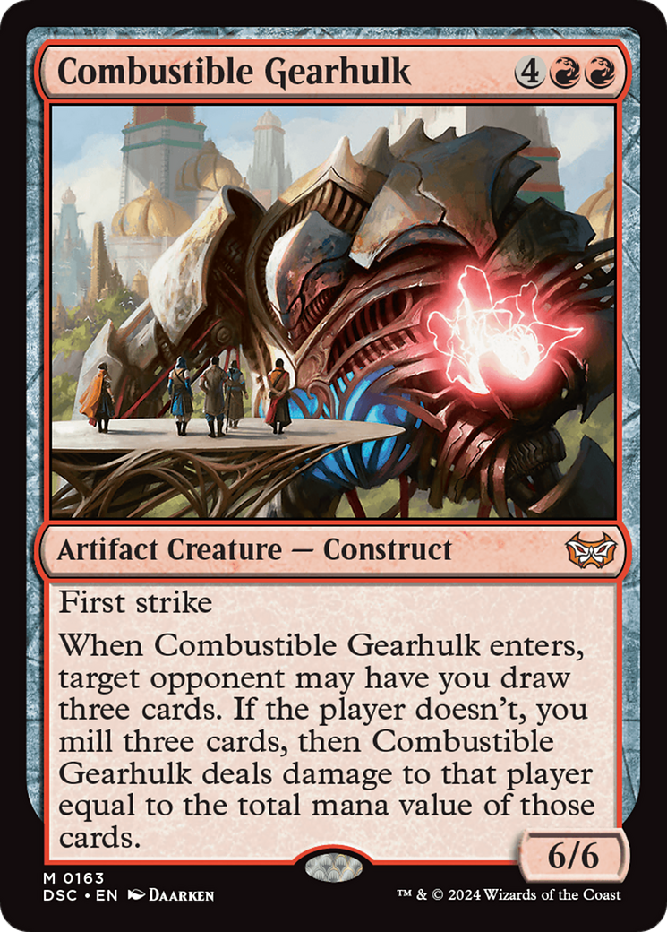 Image of Combustible Gearhulk (DSC-163) - Duskmourn: House of Horror Commander