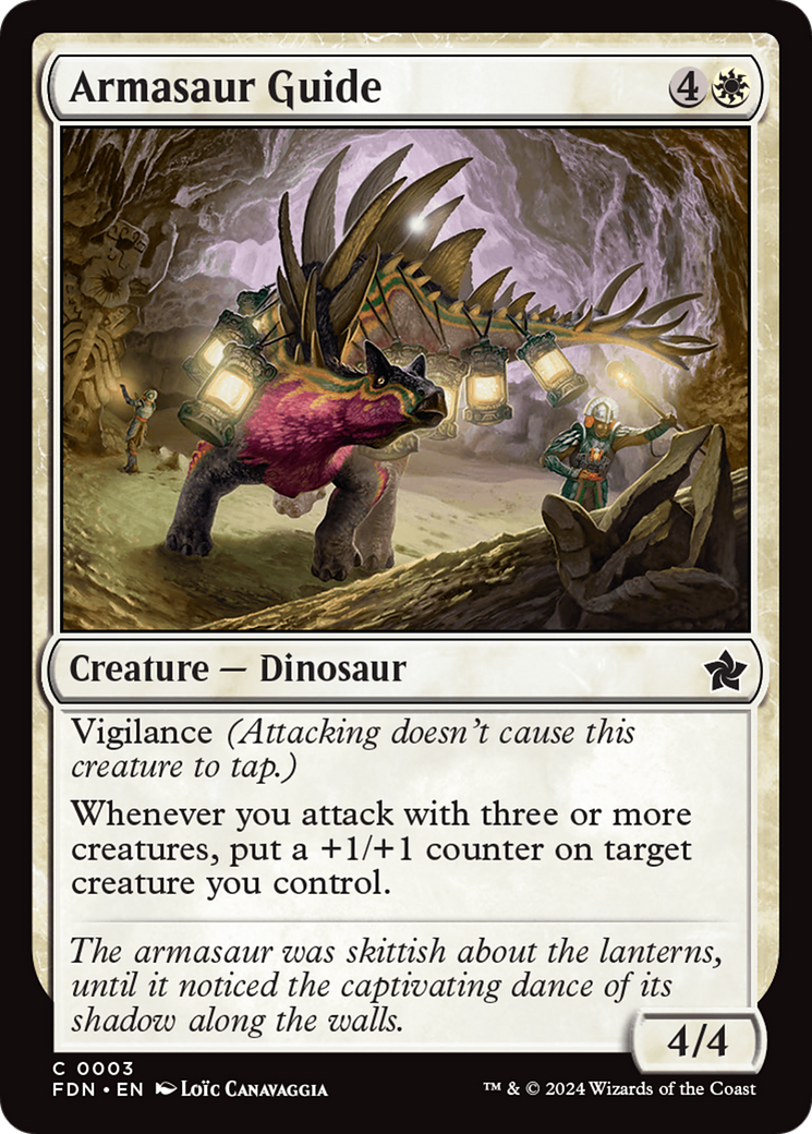 Image of Armasaur Guide (FDN-003) - Foundations Foil