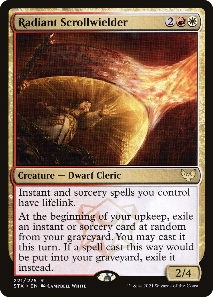 Image of Radiant Scrollwielder (STX-221) - Strixhaven: School of Mages