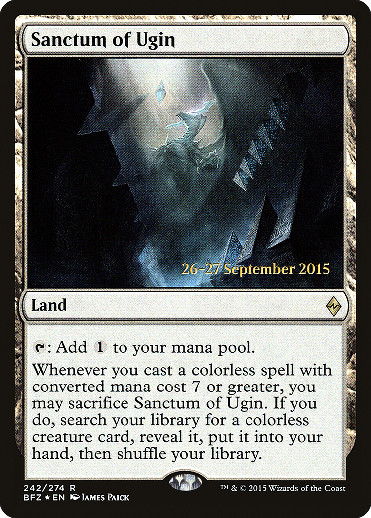 Image of Sanctum of Ugin (PRE-242) - Battle for Zendikar Promos Foil