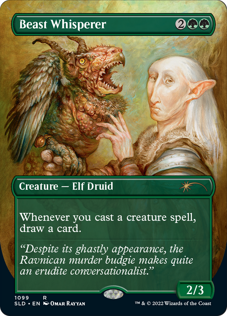 Image of Beast Whisperer (Borderless) (SLD-1099) - Secret Lair Drop (Borderless) Foil